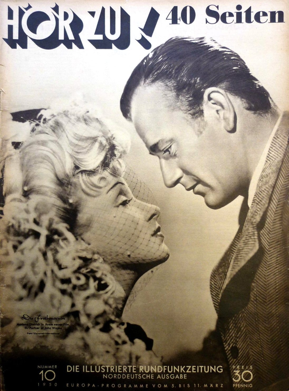 1950 Marlene Dietrich cover