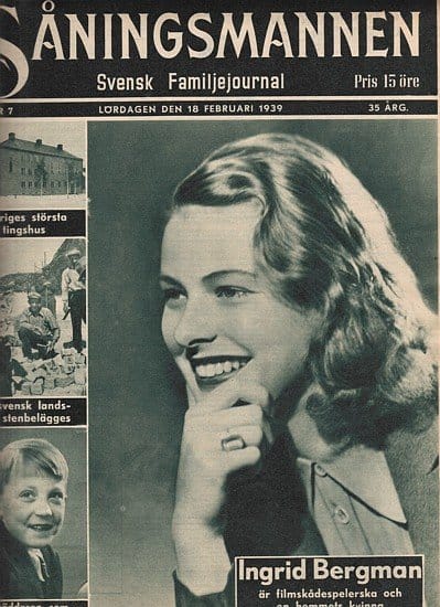 1929 英格丽·褒曼 Ingrid Bergman cover